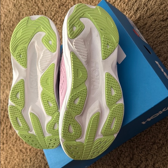 Hoka Skyflow Pink and Navy Athletic Shoes - Picture 6 of 7